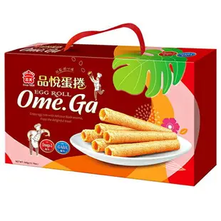 義美品悅蛋捲OMEGA禮盒360G【愛買】