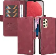 [Umlovecase] for Samsung A53 5G Case,for Galaxy A53 5G Wallet Case,Pu Leather Folding Flip Cover Magnetic Card Slot Stand Protective Cover-Wine Red