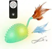Cat Toy | Remote Control Cat Mice Toys, Toy for Cats with Sound and Light - USB Rechargeable, Silicone Simulation, for Cats Dogs Interactive Game