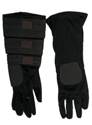 Anakin Skywalker Mens Long Black Star Wars Costume Gloves