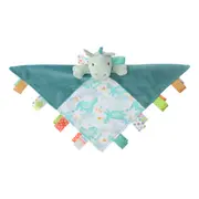 Mary Meyer Taggies Drax Dragon Character 33x33cm Plush Blanket Kids 0+ Toy Blue