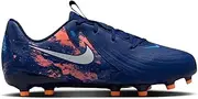[Nike] Unisex Jr Phantom Gx II Academy Tf Eh Oxford Shoe, Blue Void Chrome, 5 US