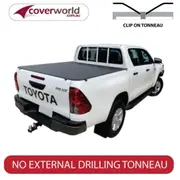 Hilux SR A Deck Dual Cab, Clip On Ute Tonneau Cover To Suit Genuine Headboard