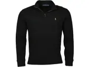 Polo Ralph Lauren Mens LS Knit Pullover Sweater - Black - NWT