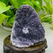 740g Natural Amethyst Geode Mineral Specimen Crystal Quartz Energy Decoration