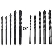 5 Pieces Plated Masonry Drill Bits Set for Tile Brick Cement Concrete