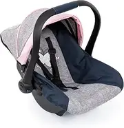 Bayer Design 67927AA Car Seat EasyGo, Sun Canopy, Attachable to Neo Vario Dolls pram, Butterfly, Blue, Grey, Pink