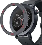 Bezel Styling Compatible with CMF by Nothing Watch Pro 2, Replacement Bezel Ring, Scratch-Resistant, Stainless Steel Protection, Compatible with CMF Watch Pro 2 (Grey/Red)