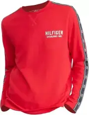 Tommy Hilfiger Lounge Long Sleeve T-Shirt (Medium, Currant)