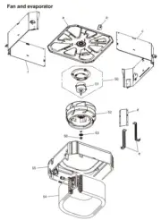 FUJITSU K9375719029 aka 9375719029 Fan motor sub assy