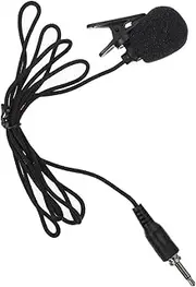 Vaguelly Easy to Use 3.5mm Threaded Lavalier Mic Clip-on Microphone for Recording on Phone Computer and Camcorder