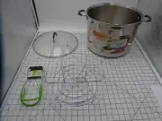 BALL WATERBATH CANNER Stainless ELITE STAINLESS STEEL 21 Quart POT JAR RACK LID