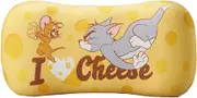 Marushin 4105058500 Tom & Jerry Back Cushion, Lumbar Pillow, Low Rise, Mochi, Cheese Bited, Gift, Birthday, Mother's Day