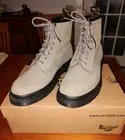 Dr Doc Martens Size 9 41 US NickelGrey Nubuck Leather 1460 Boots*Sold Out Online