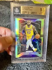 2019-20 Prizm Silver LeBron James Lakers #129 psa BGS 9.5 Gem Mint TRUE GEM