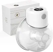 Electric Wearable Breast Pumps, Hands-Free Breast Pump 2 Modes & 9 Levels, Portable Pump Low Noise of Leakproof Painless Pumping, Wearable Pumps with 180ML High-Capacity & Rechargeable Battery(1 Pack)