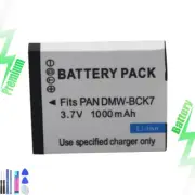 Replacement Battery for Panasonic DMW-BCK7E & Panasonic Lumix DMC-S3