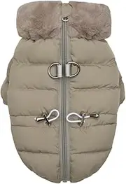 Marshmallow Quilted Jumper Dog Coat Khaki XXL