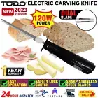 TODO Stainless Steel Serrated Blade Electric Knife Meat Carving Bread Slicer