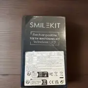 SmileKit Rechargeable Teeth Whitening Kit- Wireless LED Sealed Box (04/2027).