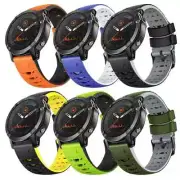 NotoCity 22mm Quick Fit Strap for Garmin Fenix 6 7 and Pro - Black / Grey