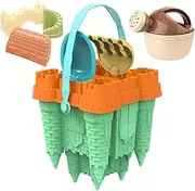 Sandcastle Building Kit,Summer Beach Toys - Creative Multipurpose Portable Mesh Storage Backpack Sand Castle Kit for Outdoor & Indoor Play