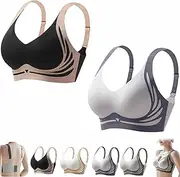 [Generic] Lovefoer Bra, Caralush Bra, Lovefoer Lushfitting Powerful Push-Up Seamless Bra, Wireless Push-Up Bra
