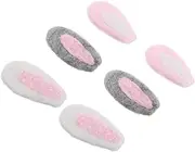 SAFIGLE 3 Pairs Wool Felt Rabbit Ears Bunny Suit Rabbits Ears Drop-eared Rabbit Ear Headwear Lace Bunny Ears Hair Clip Decor Hair Clip Felt Rabbit Tail Hairband Materials