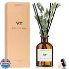 WEALD TRIBE Flower Reed Diffuser Set Eucalyptus and Lavender Scent For Bathro