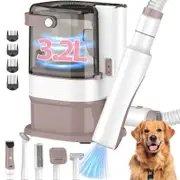 Advwin 6in1 Pet Grooming Vacuum Kit Dog Cat Hair Clipper Vacuum Attachment