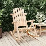 Sectional Sofa, Garden Rocking Chair 69x96x101 cm Solid Wood Spruce