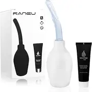 RANEU Enema Bulb Kit with Lube Douche Superior Materials Douche for Men Women Made of Comfortable Material