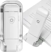 USB Rechargeable Clip On Book LED Light Dimmable Lamp for Reading in Bed