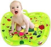 ULDIGI 1pc Inflatable Water Play Mat for Apple Shape Sensory Floating Pad Cartoon Design for Durable Water Play Area Easy to Store Present for Boys and Green