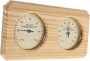 Indoor Sauna Hygrometer Thermometer Wall Mounted Wooden Temperature Humidity Gauge for Optimal Sauna Comfort Accurate Readings Reliable Measurements for Indoor Use
