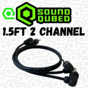 SoundQubed Twisted OFC 1.5ft 2-Channel RCA For Car Audio Installation