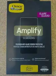 OtterBox Amplify Glass Screen Protector for iPhone 7 and 8 Clear
