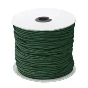 Elastic Cord Stretch String 0.1 Inch 328 Feet Dark Green Rope for Craft Camping