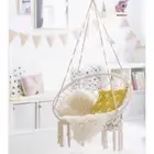 Nordic Cotton Rope Hammock Chair Handmade Knitted Indoor Outdoor Kids Swing