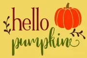 REUSABLE STENCIL 10458 AK 12"x18" Hello Pumpkin, Fall Stencils for painting