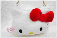 在飛比找買動漫優惠-♥小花花日本精品♥ Hello Kitty 大臉頭偶紅蝴蝶結