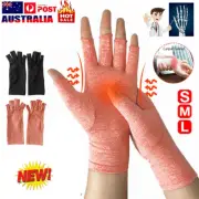 Black Pink Brace Arthritis Hand Compression Gloves fingerless gloves Pain ReliYA