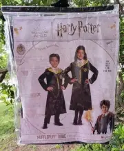 Harry Potter Hufflepuff Robe-Kids' Halloween Costume-Real Fabric-Size 10-12-NEW!