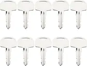 ECSiNG 10pcs 601 Ignition Keys Compatible with Sany Mini Excavator Compatible with Polaris Snowmobile Compatible with Broderson Crane Ferris Mower