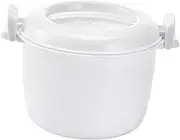 Homoyoyo Microwave Rice Cooker and Steamer - Versatile Microwave Safe Vegetable and Pasta Cooker - Ideal for Quick and Chicken and Vegetable Meals for Busy