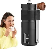 Manual Espresso Grinder, Stainless Steel Hand-Cranked Nut Grinder, Portable Manual Espresso Machine, Detachable Conical Burr Grinder for Home, Camping, Travel