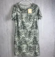 Noni B Womens Linen Neck Detail St Tropez Dress Size 14 (New)
