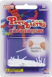 6 Pack Pepperell Pony Bead Lacing Connectors 50/PkgPBLCO1
