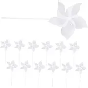 HOOTNEE 24Pcs DIY Graffiti Pinwheels Unfinished Windmill for Creative Drawing Craft Kits Safe Material for Kindergarten Activities and