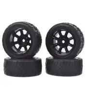 4PCS Aluminum Wheels Tires for 1/10 RC Tamiya M-05 M-06Pro MB-01 SW01 M-Chassis